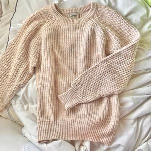 Maine LL Bean Sweater - Sand Color - High Quality